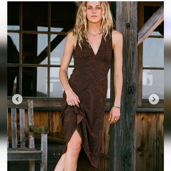 Roark Dresses & Skirts - Roark Moonlight Midi Dress In Saddle